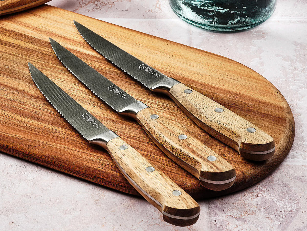 STEAKMESSER Jakob - 6er-Set - Silberfarben, Metall (22cm) - Björn