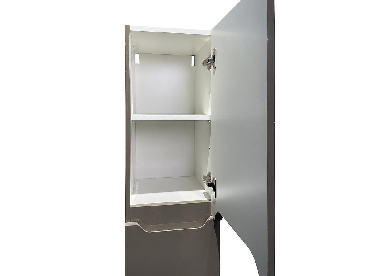 BADSCHRANK - 30 cm x 30 cm - holz - taupe Stefanie - Taupe, Holz (30/120/30cm) - Vente-Unique