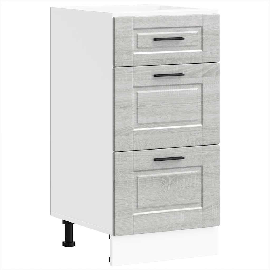 vidaXL Küchenunterschrank Grau 46x81.5x40 cm