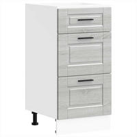 KÜCHENUNTERSCHRANK Porto Grau Sonoma Holzwerkstoff - Grau, Holzwerkstoff (46/81.5/40cm) - vidaXL
