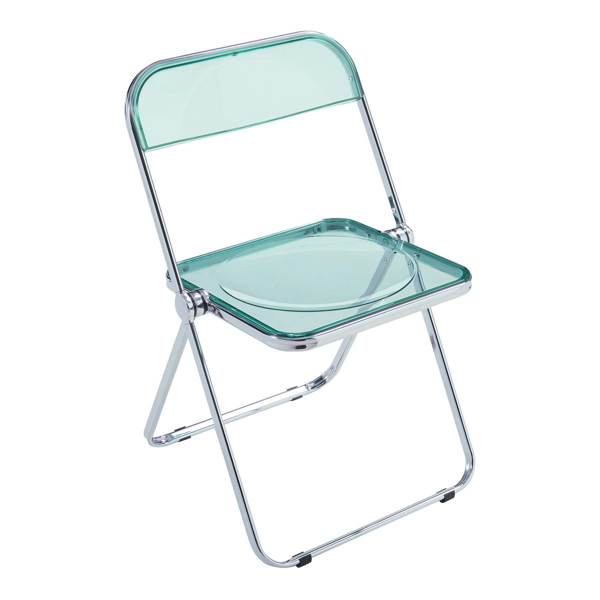 KLAPPSTUHL-SET Pornainen 2 TLG. - Mintgrün, Kunststoff/Metall (46/74/47cm) - [en.casa]