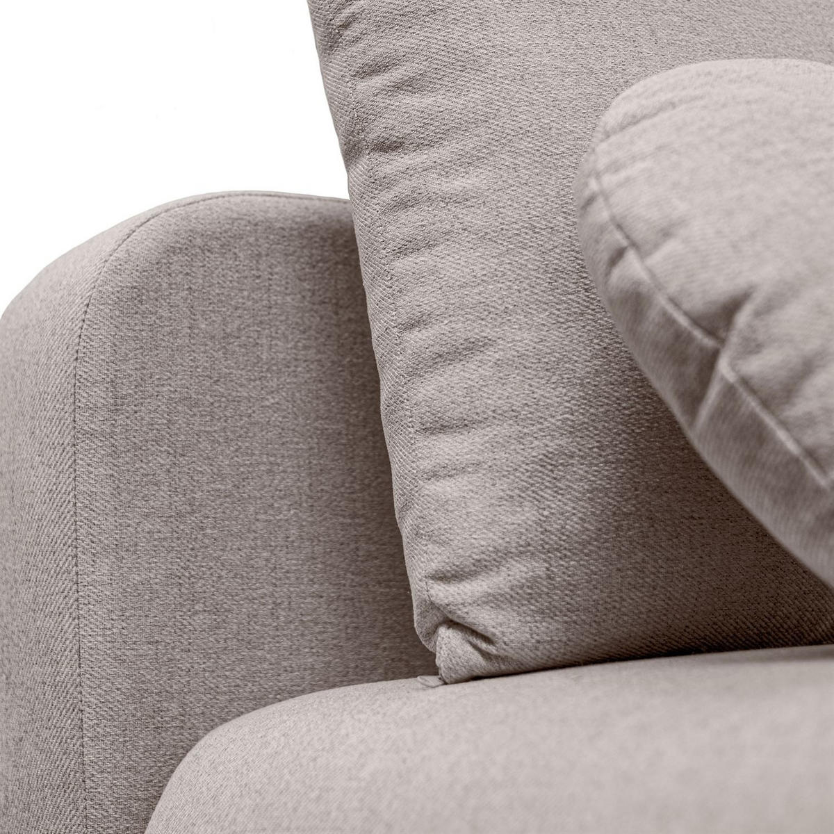 Schlafsofa CLAIRE, zweisitzig, mit Schlaffunktion, Neve 04 - Beige, Textil (208/90/95cm) - Lookway