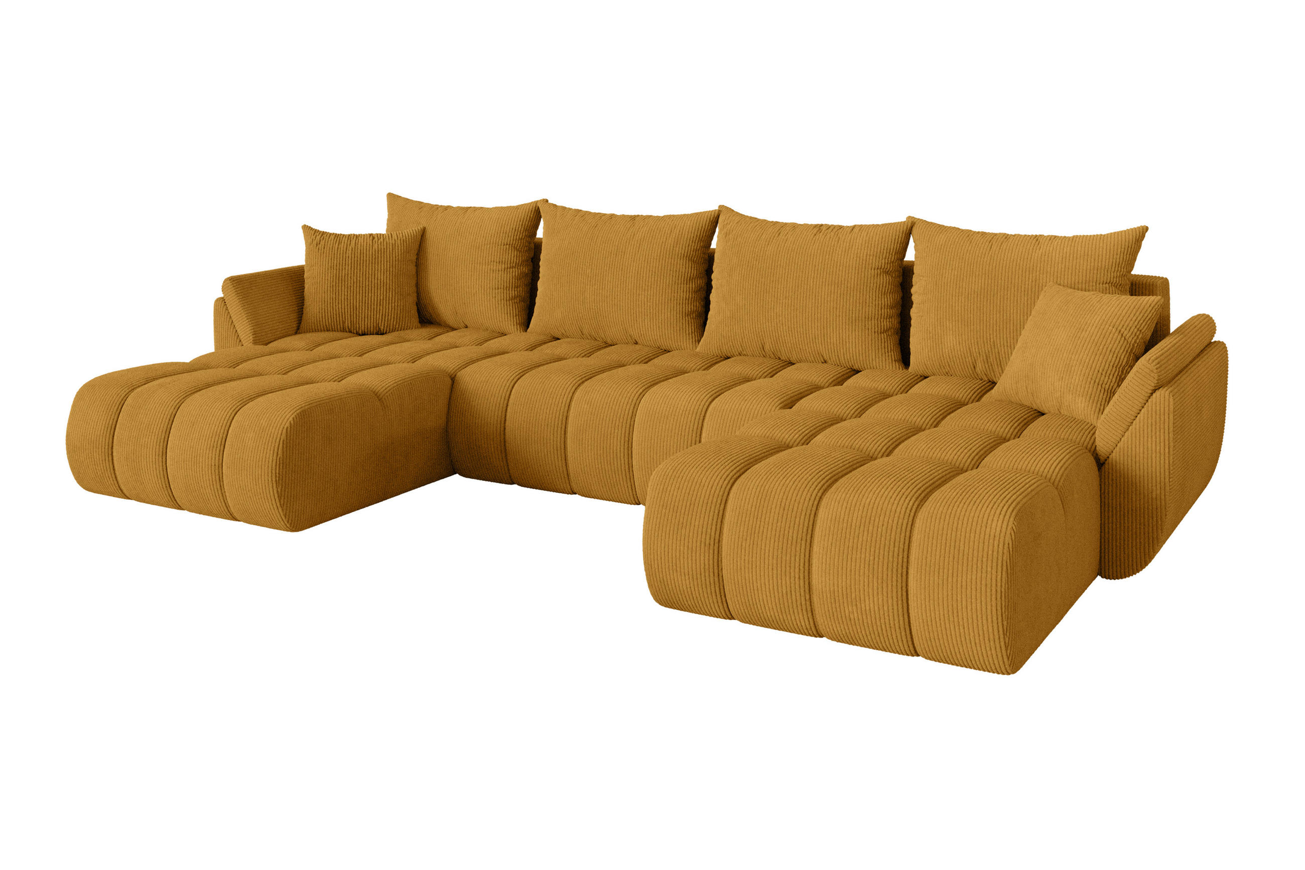 Altdecor Wohnlandschaft Dunkelgelb 378x86x194 cm