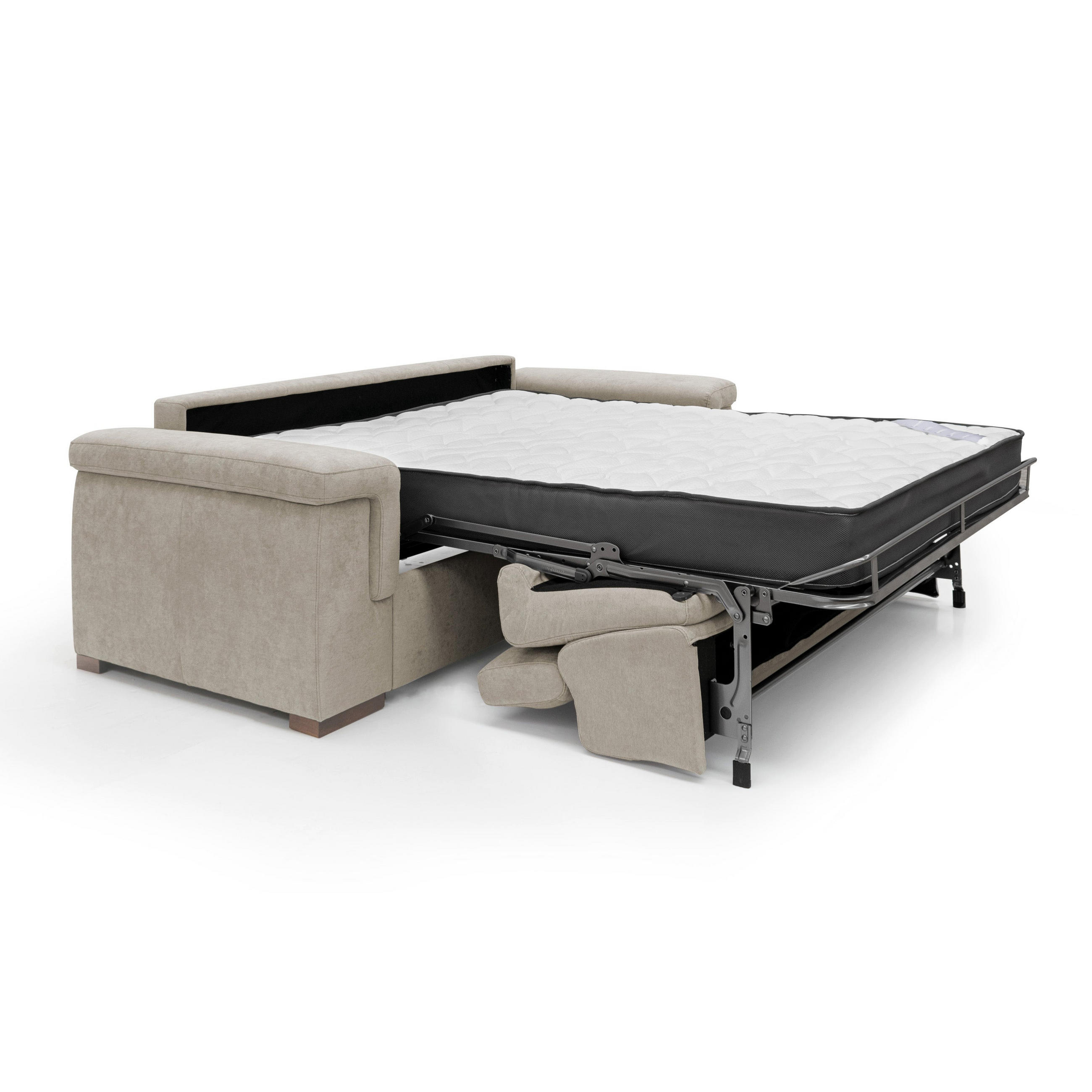SCHLAFSOFA Giunone - Creme, Textil (200/100/95cm) - Divani.store