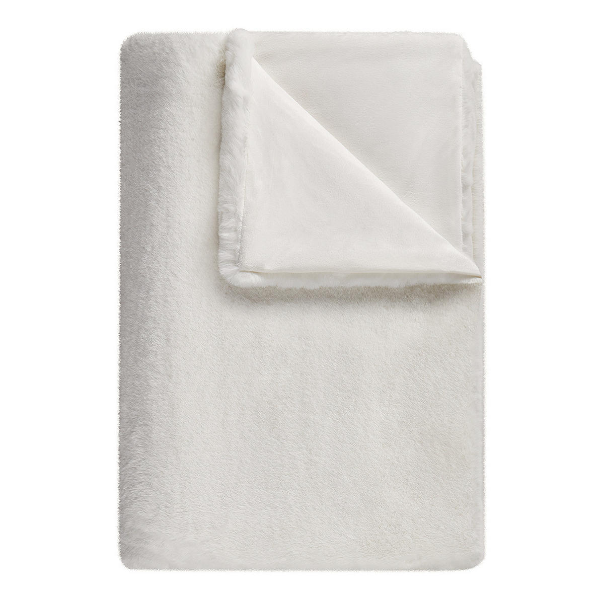 FELLDECKE Wild Thing - Weiß, Kunststoff (150/200cm) - Butlers