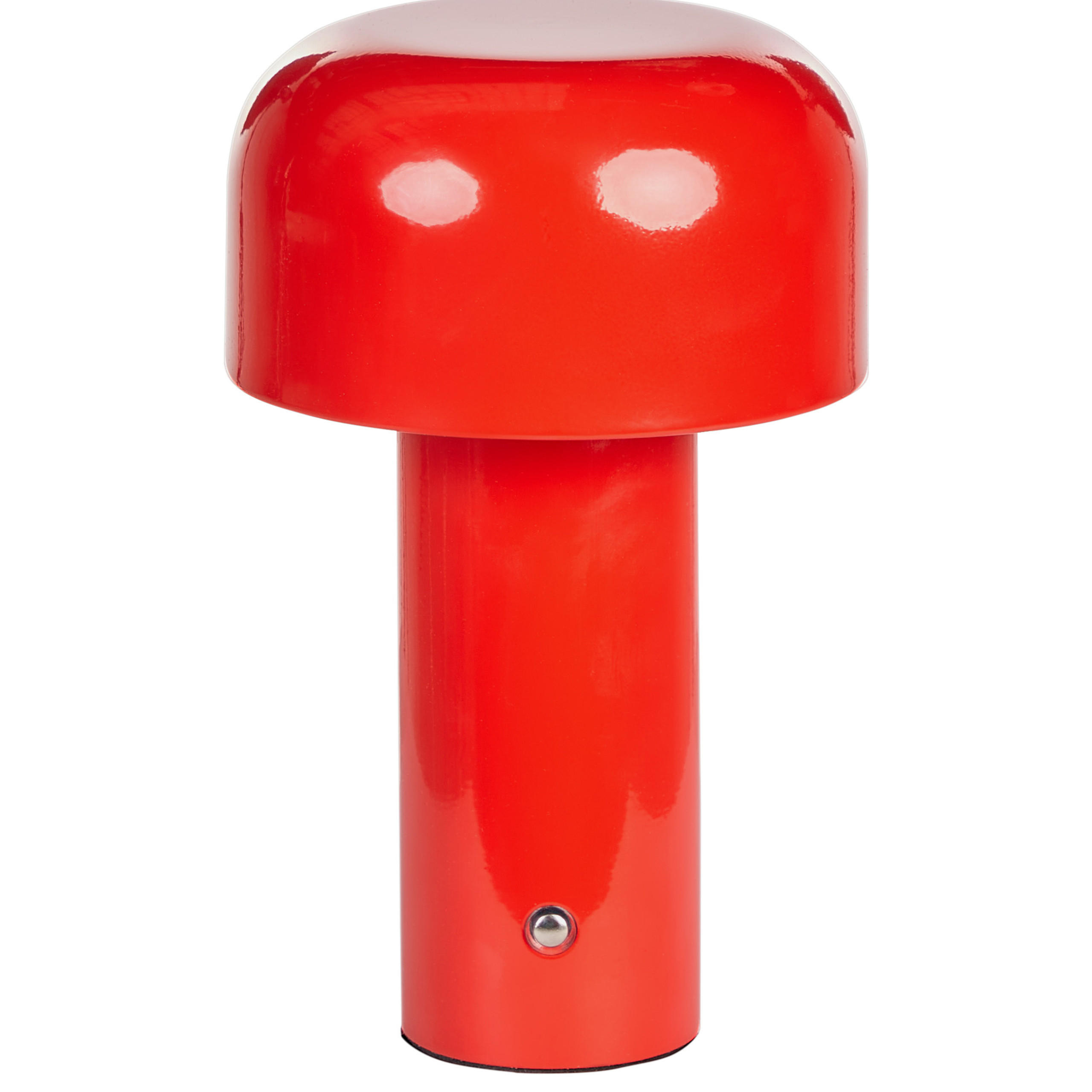 LED-TISCHLEUCHTE Rot Besos - Rot, Metall (12/12/21cm) - Beliani