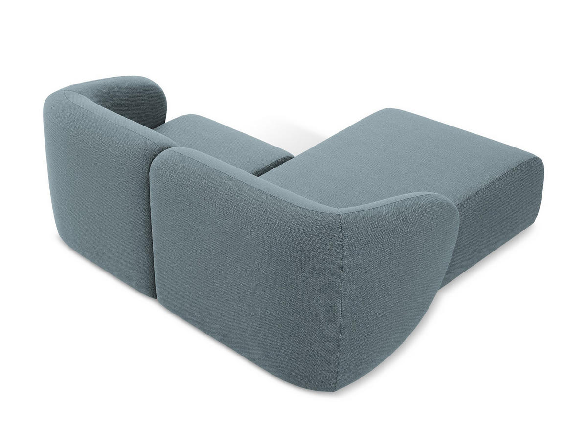 POUF Samt Stoff Violett - Flieder/Schwarz, Holzwerkstoff/Kunststoff (72/42/94cm) - Makamii