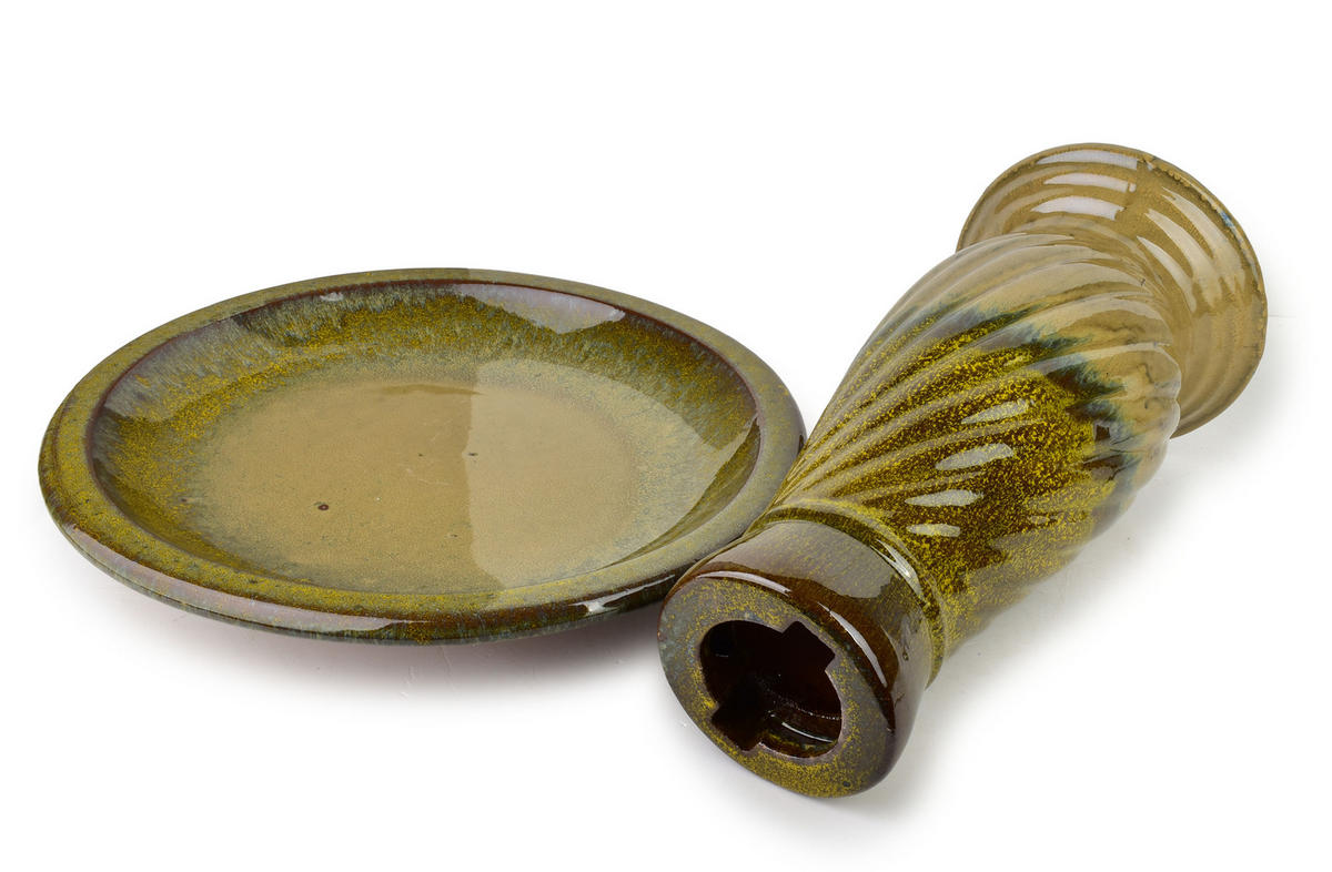 VOGELTRÄNKE Madie braun 53/53/63 cm Keramik - Braun, Keramik (53/63/53cm) - Mondex