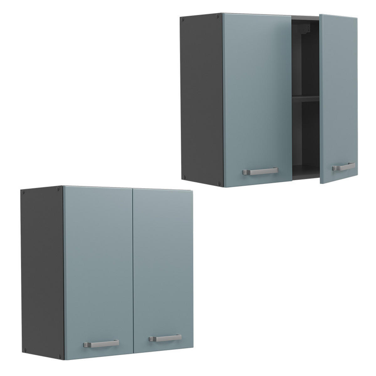HÄNGESCHRANK R-Line Blau-Grau 60 cm - Anthrazit/Blaugrau, Holzwerkstoff (60/60/31cm) - Vicco