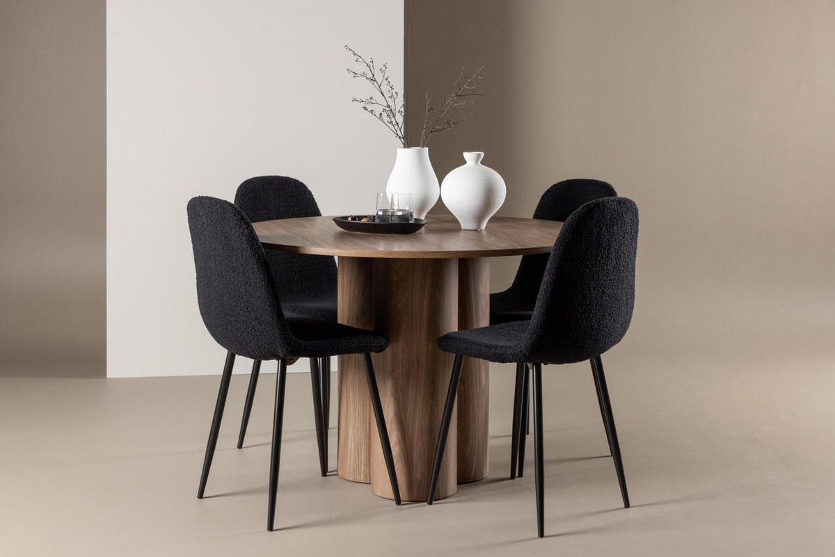 ESSTISCH OLIVIA Braun 110x110x75 cm - Braun, Holzwerkstoff (110/110/75cm) - FURNLUX