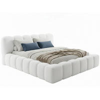 POLSTERBETT Milia Offwhite 140/200 cm Boucle mit Bettkasten - Weiß, Textil/Metall (140/200cm) - wonello