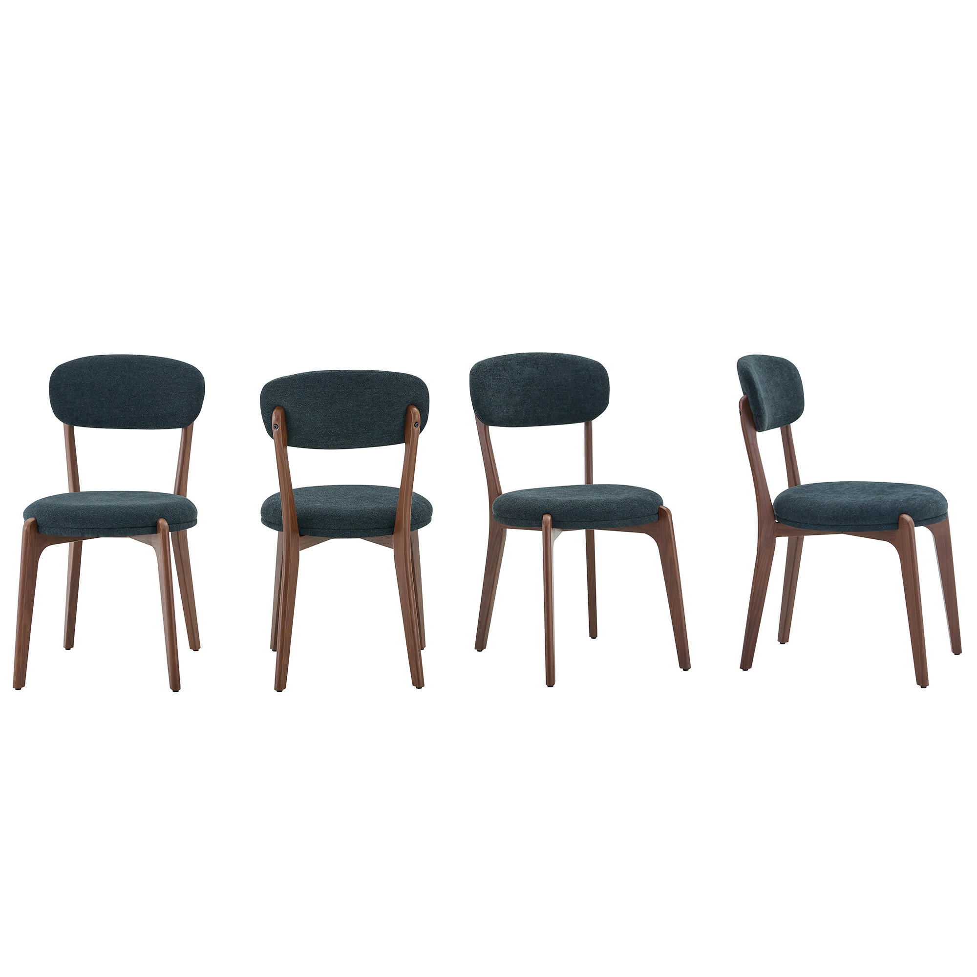 STUHL-SET DE-36455 4 Stück mit Metallgestell Schwarz - Schwarz, Metall (55.5/84/48.5cm) - ComfortXL