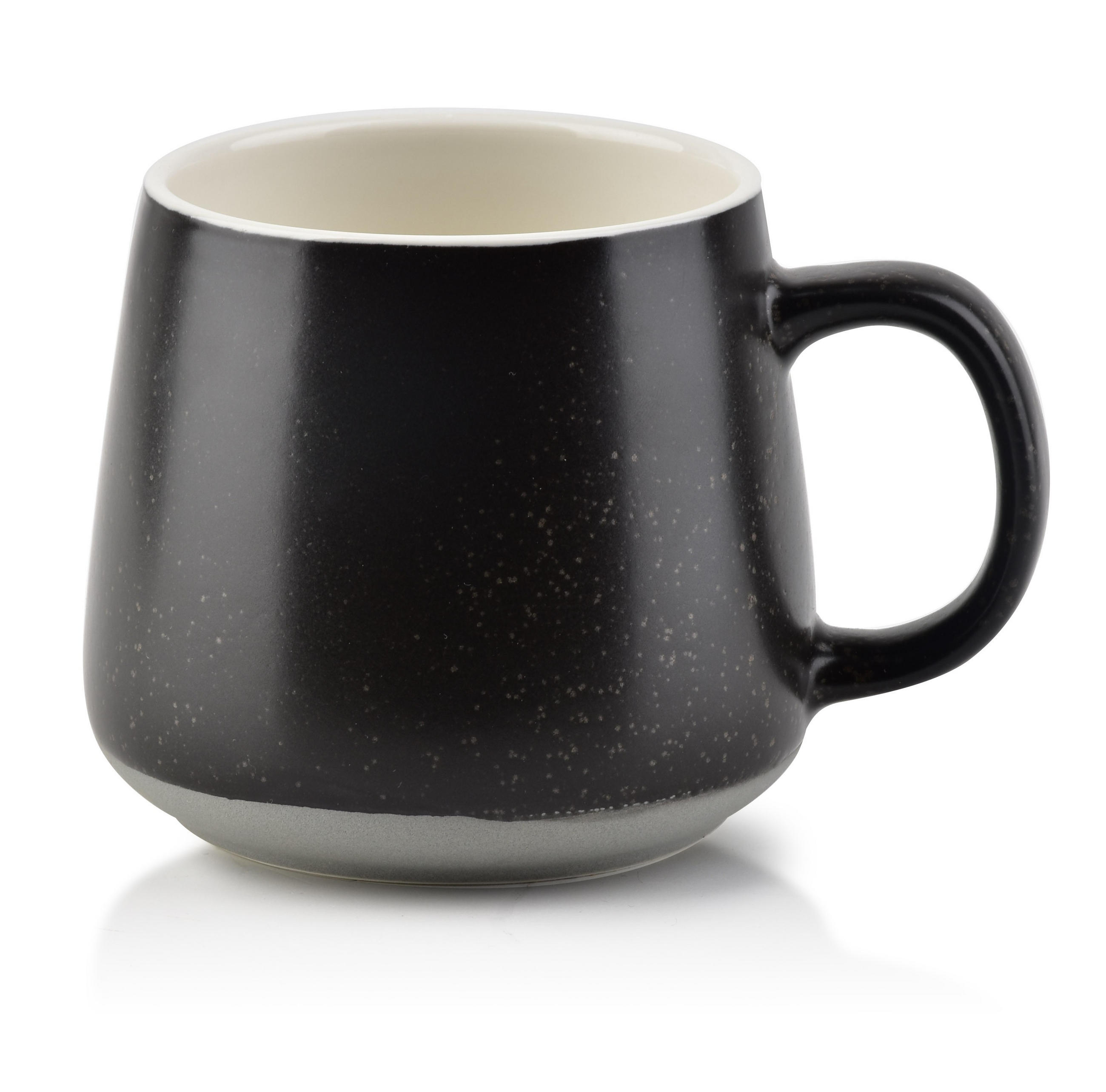 BECHER Lotta Schwarz 13/8.5/9 cm Keramik - Schwarz, Keramik (0.41L) - Mondex