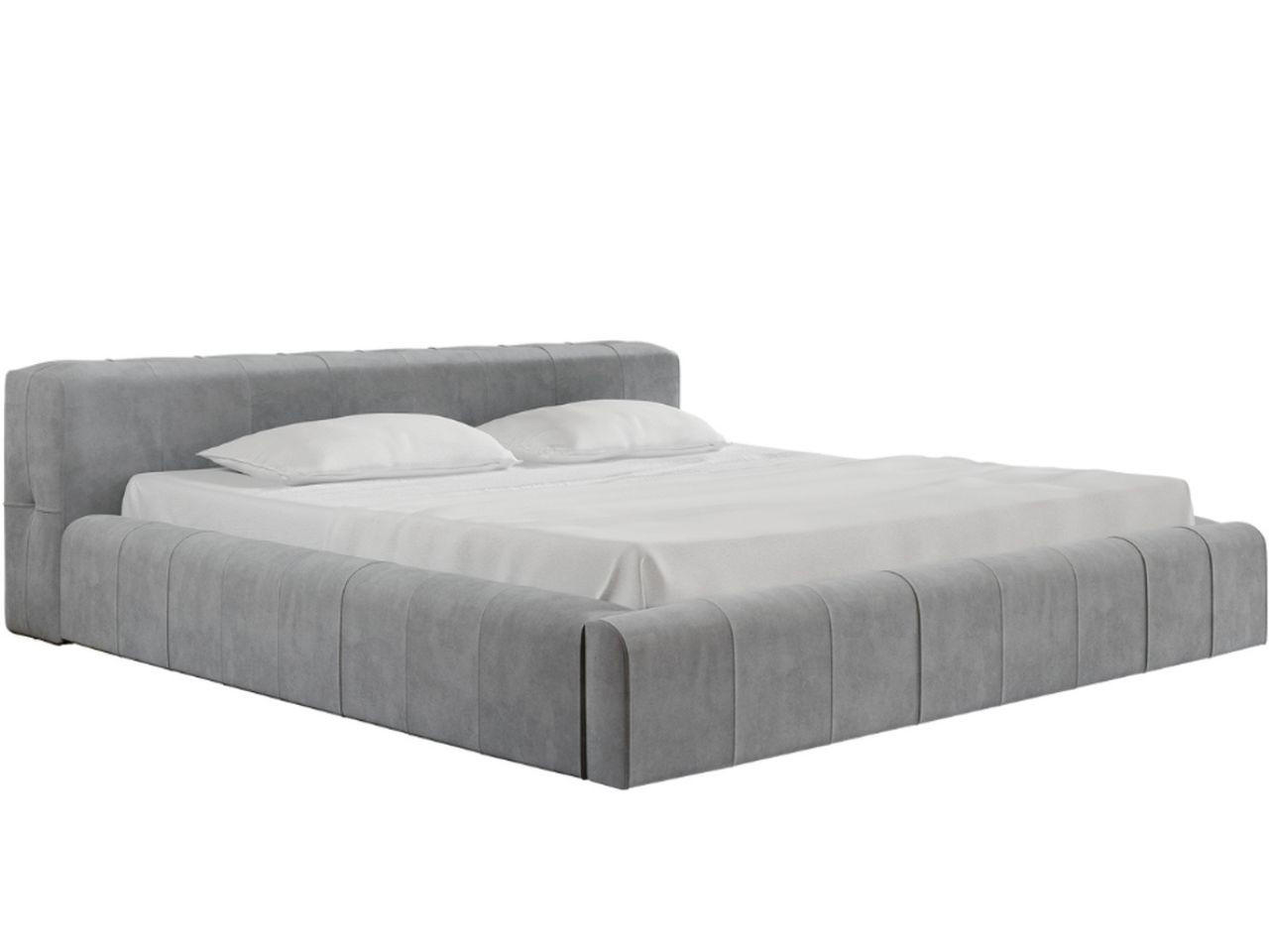POLSTERBETT Lipari 160x200 Grau - Naturfarben/Grau, Holz/Textil (160/200cm) - Graingold