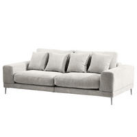 3-SITZER SOFA - Grau, Textil (243/92/103cm) - home24