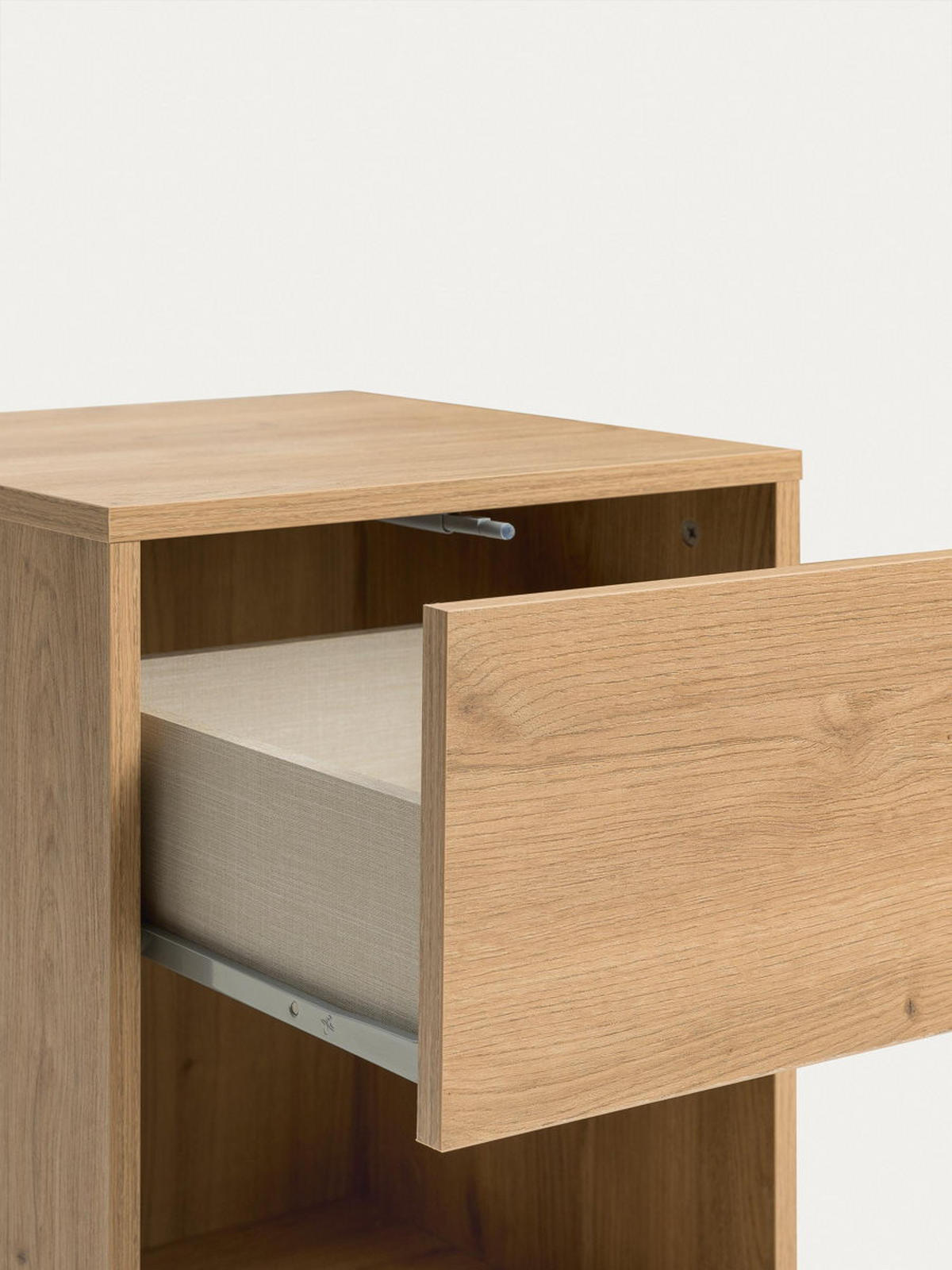 NACHTTISCH Hegas Natur 42 cm x 53.1 cm - Braun, Holzwerkstoff (42/53/40cm) - Kenay Home