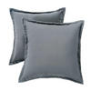 OUTDOOR-KISSEN 2er-Set grau 45/45 cm - Grau, Textil (45/45cm) - Homescapes