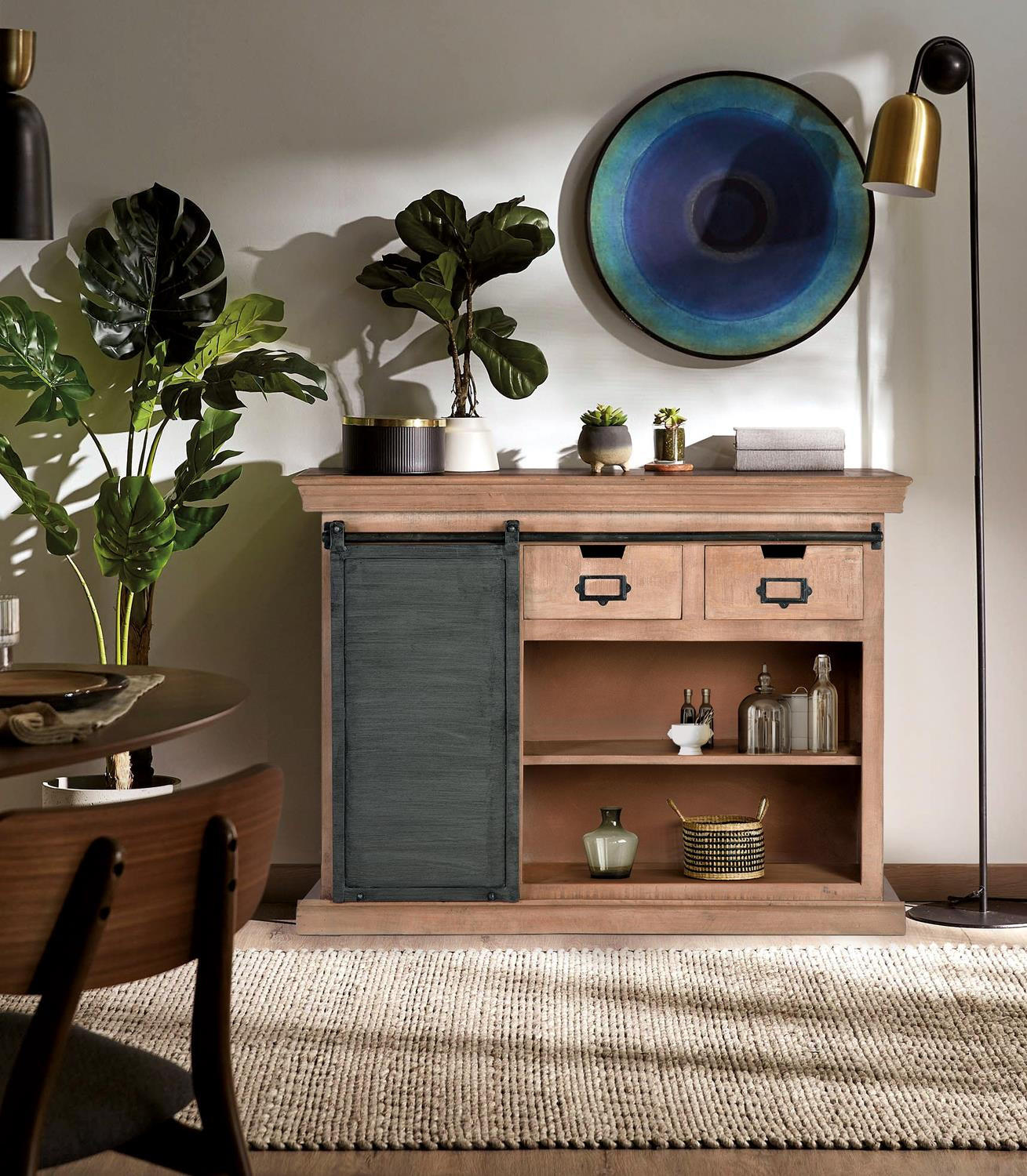 SIDEBOARD aus Mangoholz - Braun, Holz (40/85/115cm) - Giner y Colomer