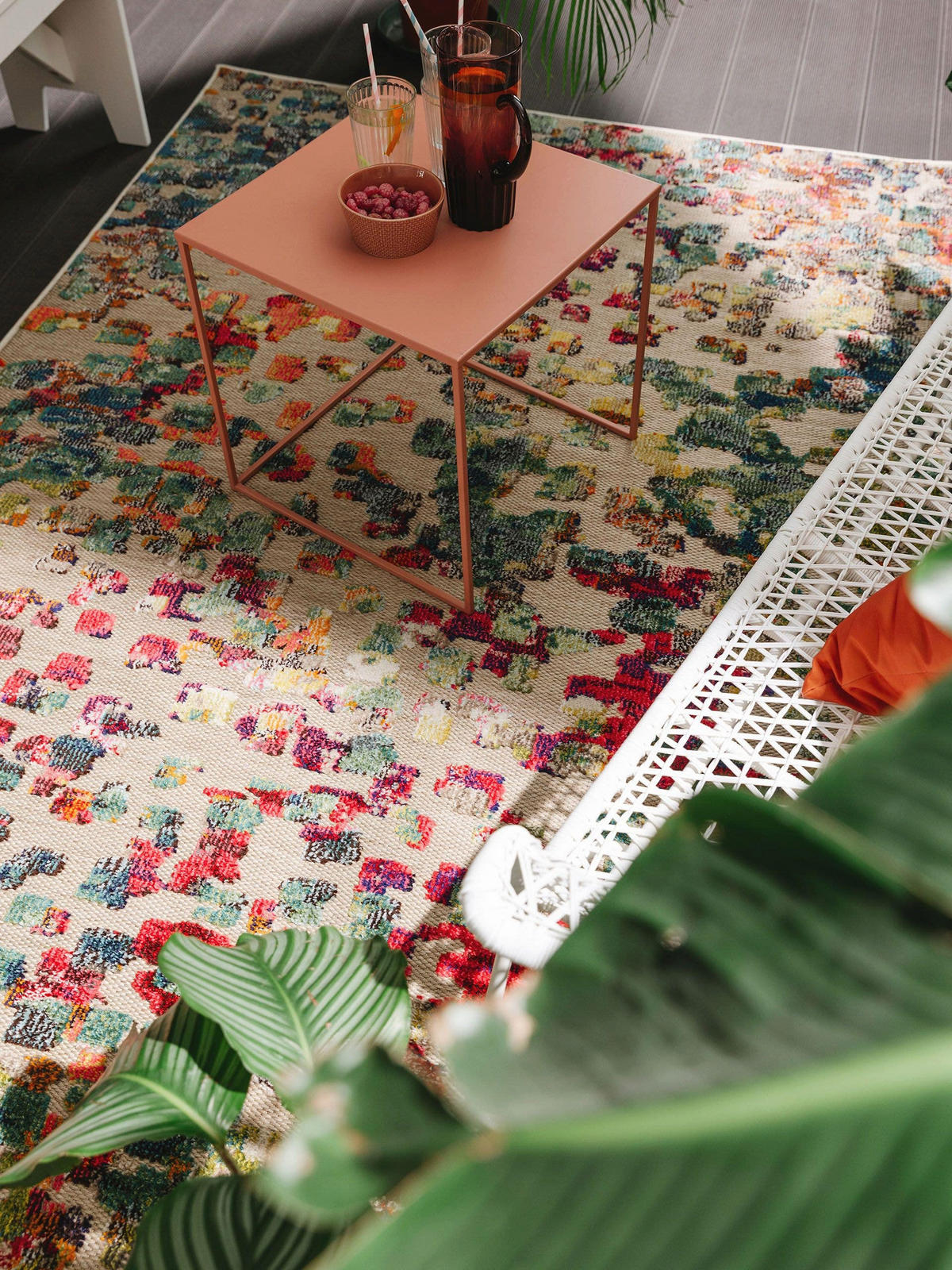 OUTDOOR-TEPPICH Noelia 120/170 cm - Multicolor, Kunststoff (120/170cm) - benuta Nest