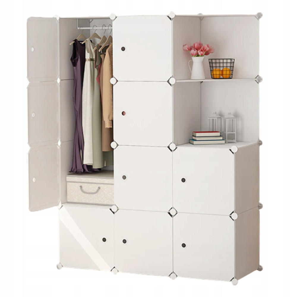 Muvu Kleiderschrank Weiß 111x147x47 cm
