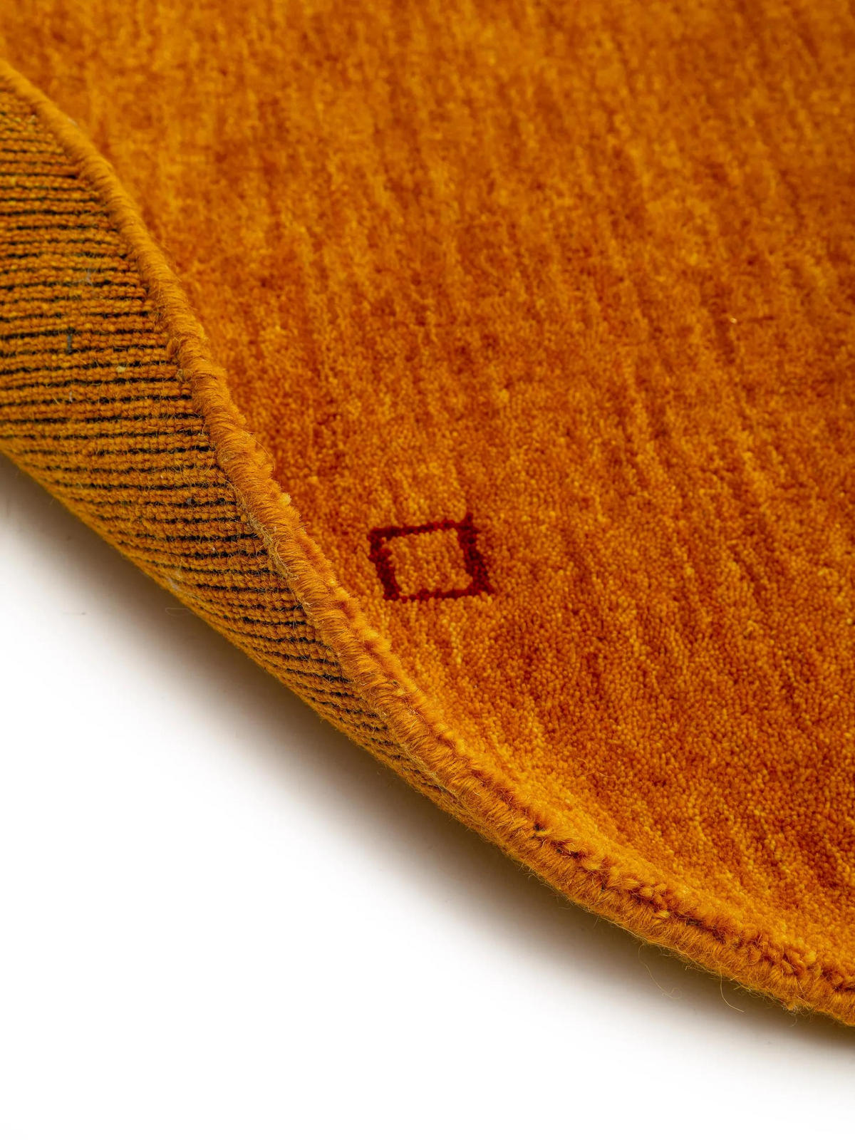 WOLLTEPPICH rund Jamal Gelb ø 200 cm rund - Gelb, Textil (200/200cm) - benuta Nest