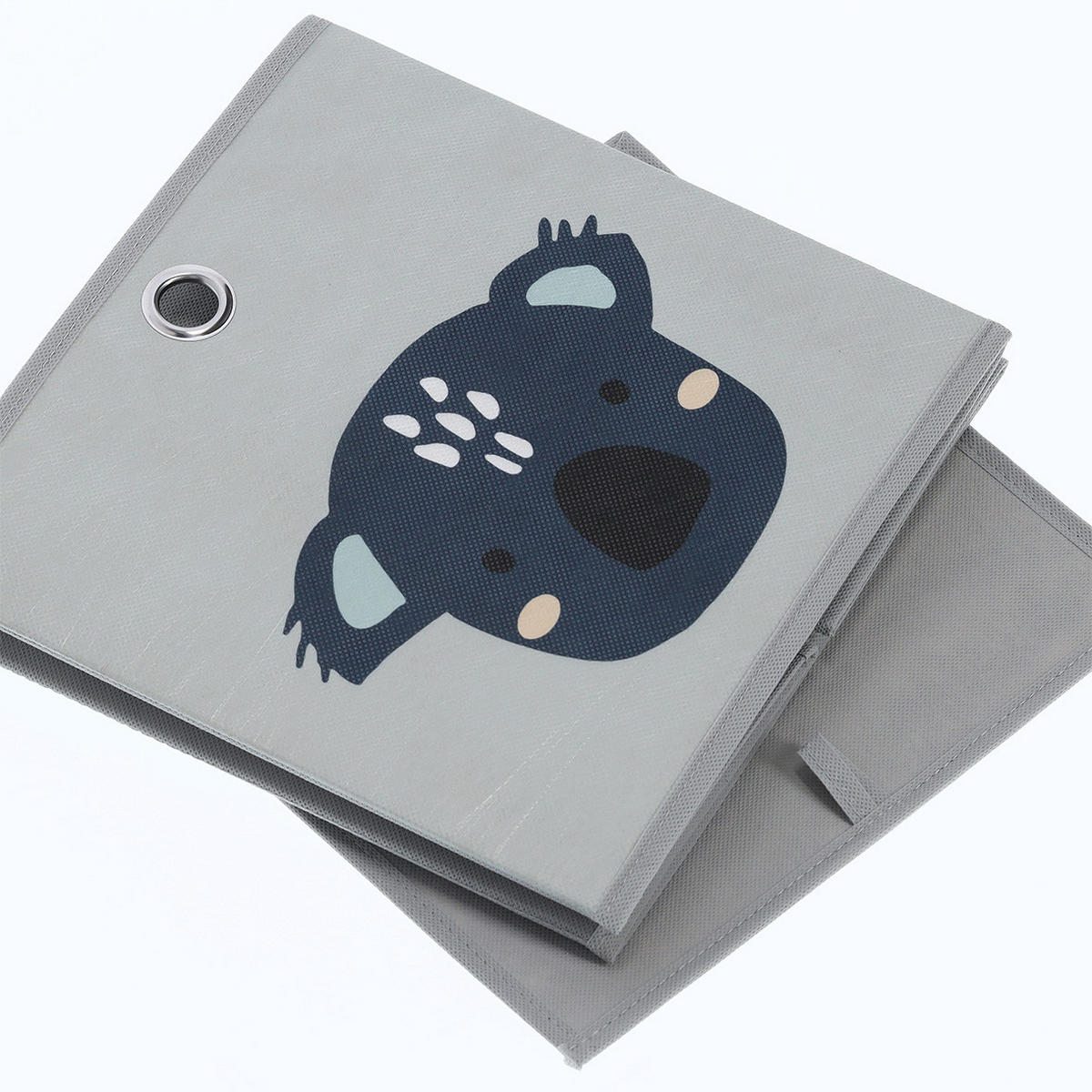 AUFBEWAHRUNGSBOX Koala, Vlies - Grau - Grau, Textil (28/28cm) - Zeller Present