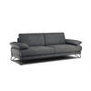 SOFA LORI 3-Sitzer, dunkelgrau - Dunkelgrau/Schwarz, Holzwerkstoff/Textil (245/87/96cm) - Courtois Laville