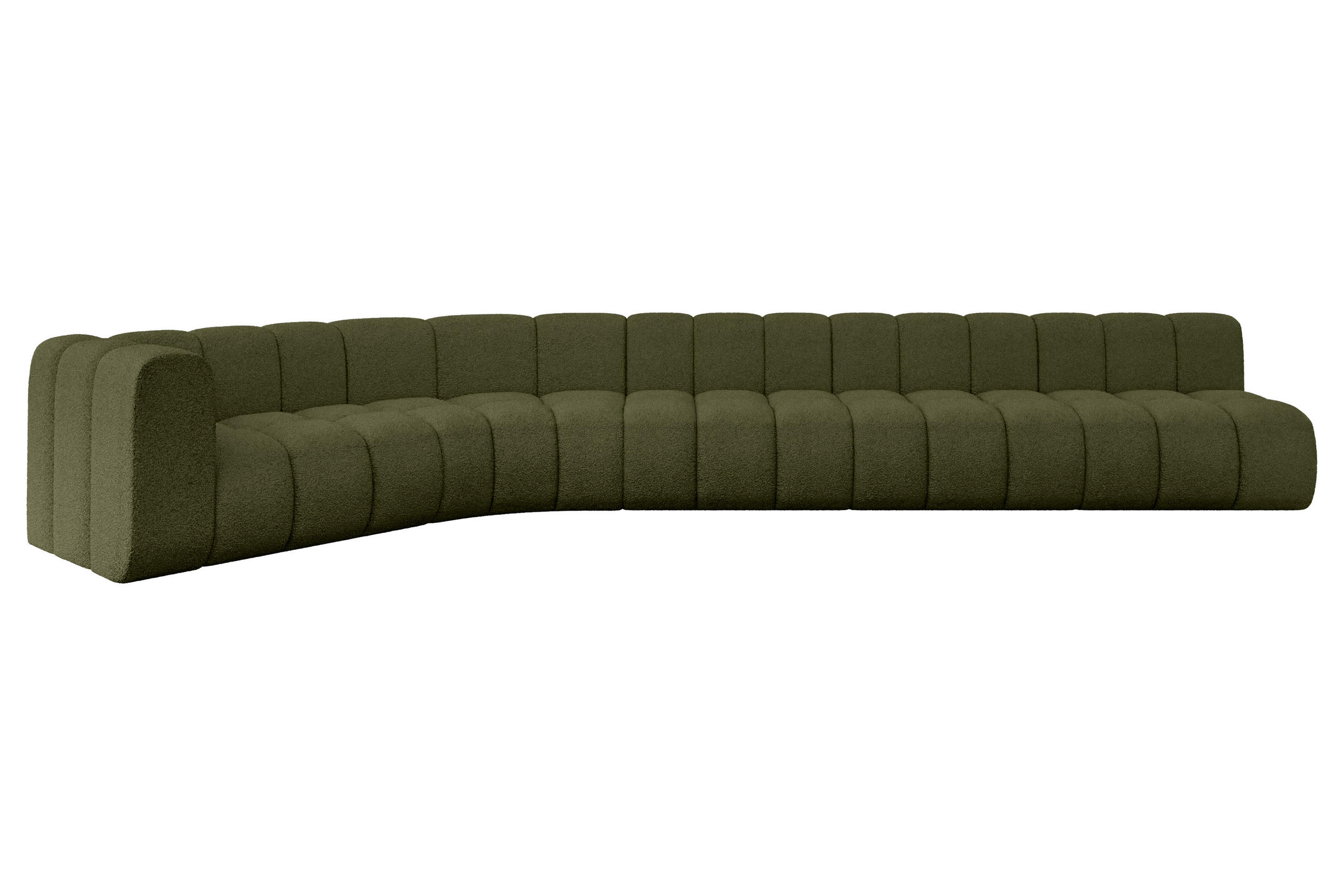 Altdecor Ecksofa Grün 490x194 cm