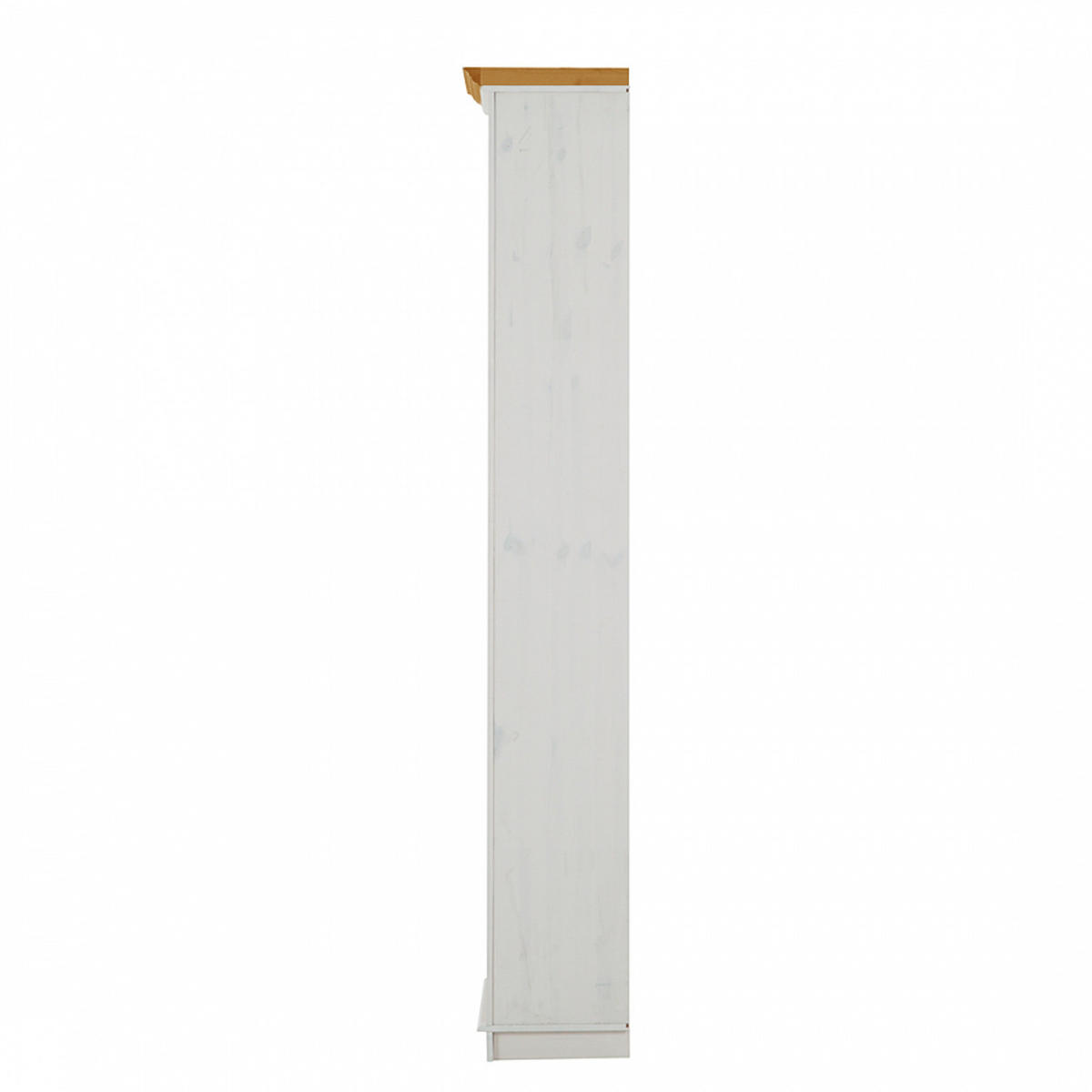 REGAL - Kiefer massiv - Weiß/Kieferfarben, Holz (74/223/37cm) - home24