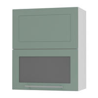 KÜCHENHÄNGESCHRANK Kvantum W8BS/60 Mint Matt / Weiß Matt 60 / 32,5 / 72cm - Weiß/Mintgrün, Holz/Holzwerkstoff (60/72/32.5cm) - Feldmann-Wohnen