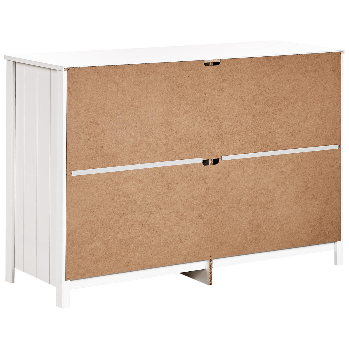 KOMODA s 6 zásuvkami Bílá Hazelvale - bílá, kompozitní dřevo (120/80/45cm) - Beliani