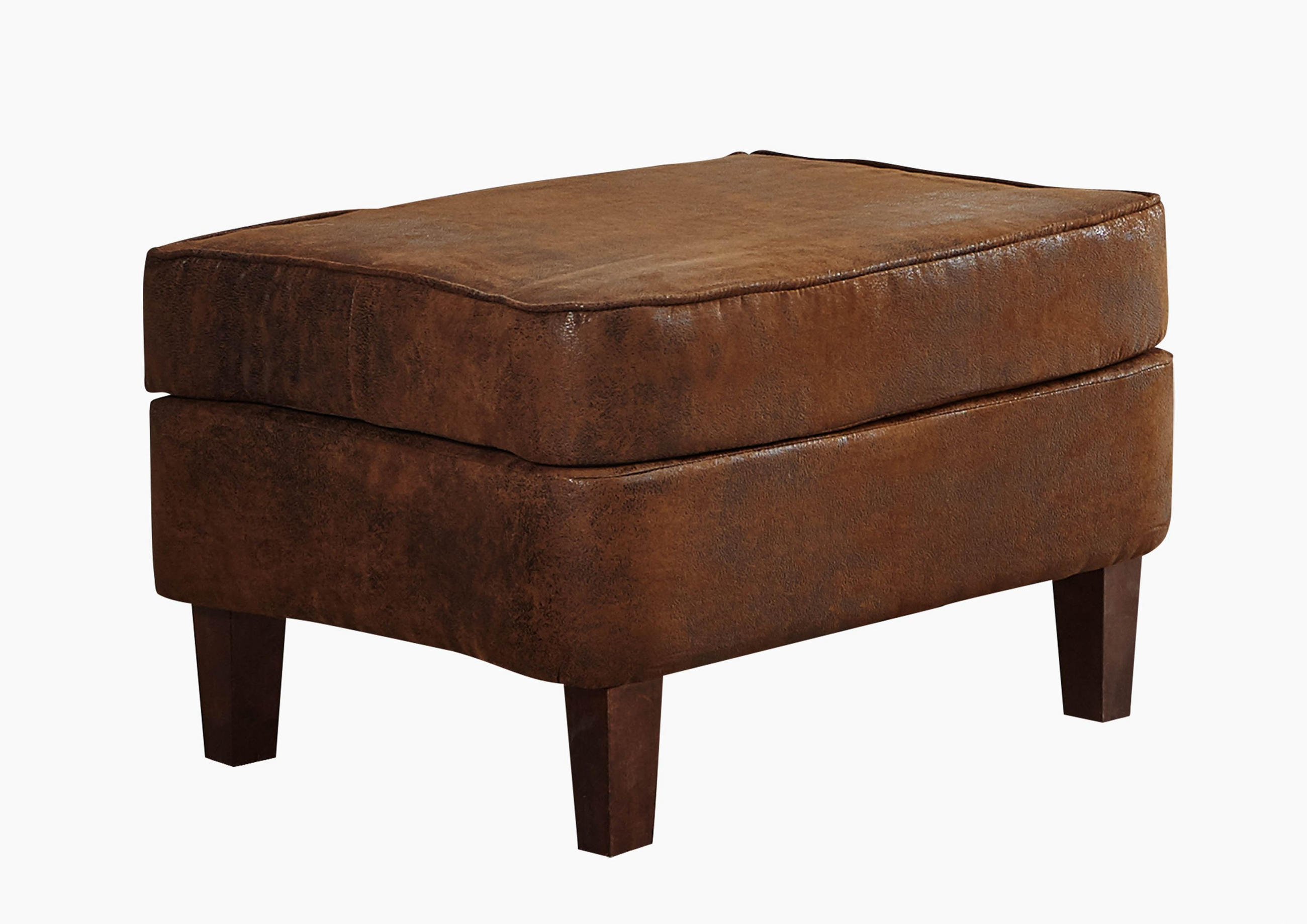 HOCKER 56x67x46 braun CHESTERFIELD - Braun, Holz (56/46/67cm) - Massivmoebel24