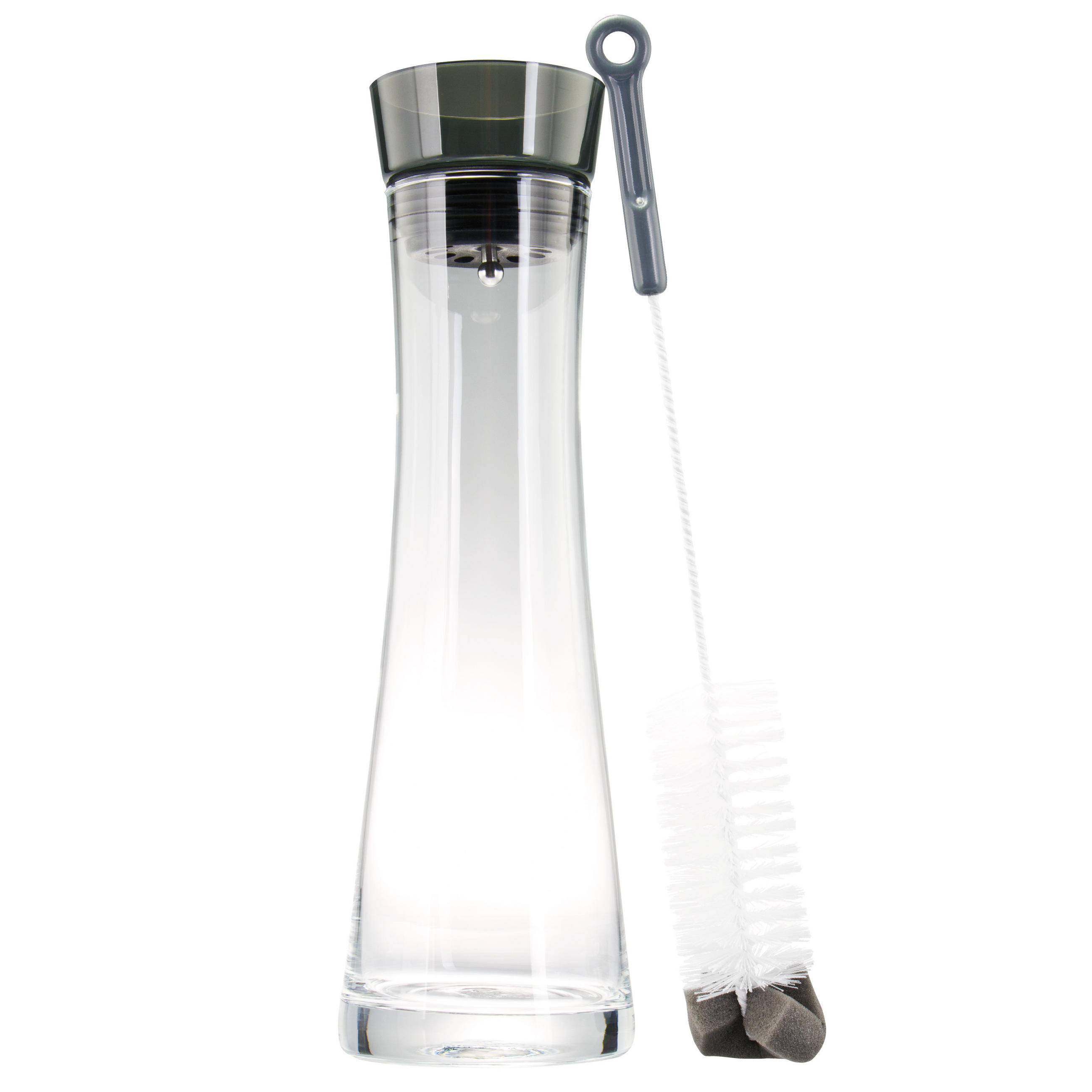GLASKARAFFE AMISA 1,2 Liter, grau - Grau, Glas (1.2L) - bremermann