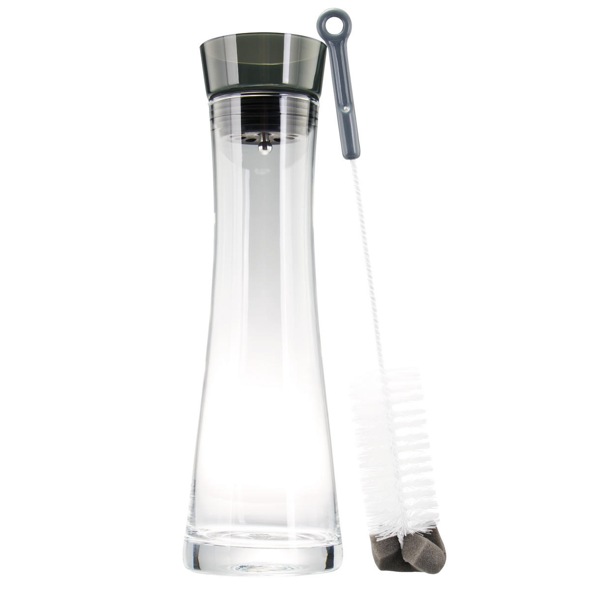GLASKARAFFE AMISA 1,2 Liter, grau - Grau, Glas (1.2L) - bremermann