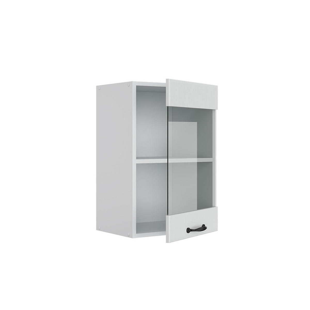 KÜCHENGLASSCHRANK R-Line Weiß Landhaus 40 cm - Weiß, Holzwerkstoff (40/60/31cm) - Vicco