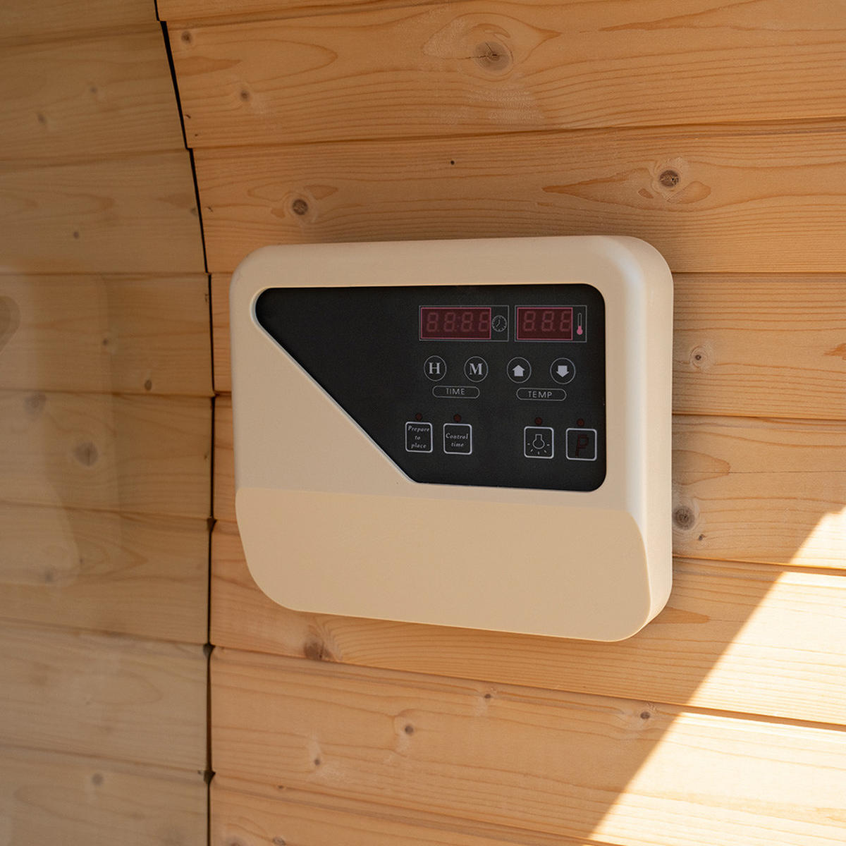 GARTENSAUNA HYGGE DELUXE - Größe: 230 x 220 cm - Braun, Holz (230/220/260cm) - Home Deluxe