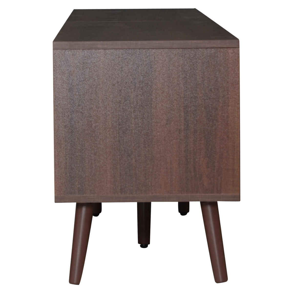 LOWBOARD DE-40339 mit Rattan-Türen und Schubladen Braun - Braun, Holzwerkstoff (200/49.5/37cm) - ComfortXL