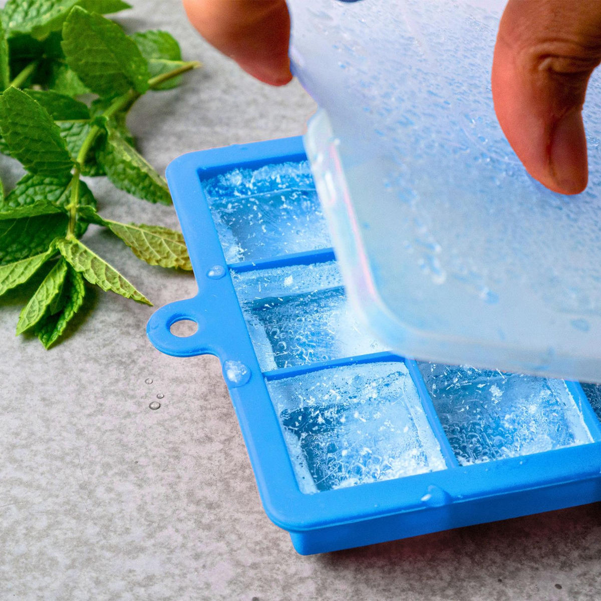 EISWÜRFELFORM 2er Set - Blau, Kunststoff (13/2.5/18cm) - Intirilife