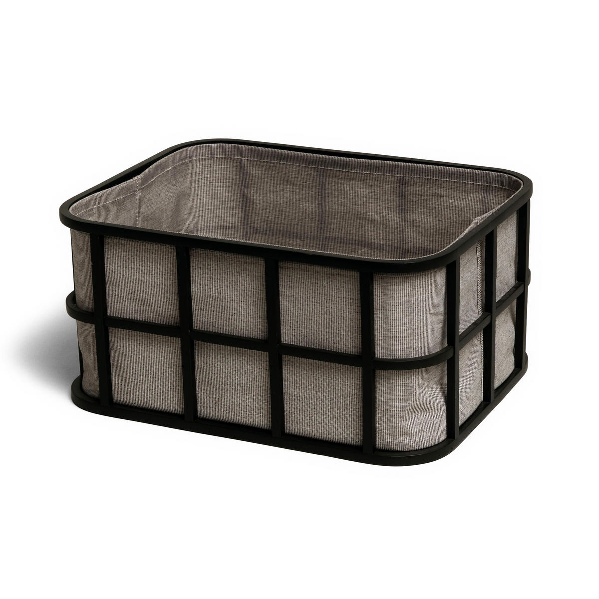 AUFBEWAHRUNGSKORB BAMBOO - Schwarz, Holz (32/41.5/41.5cm) - MÖVE