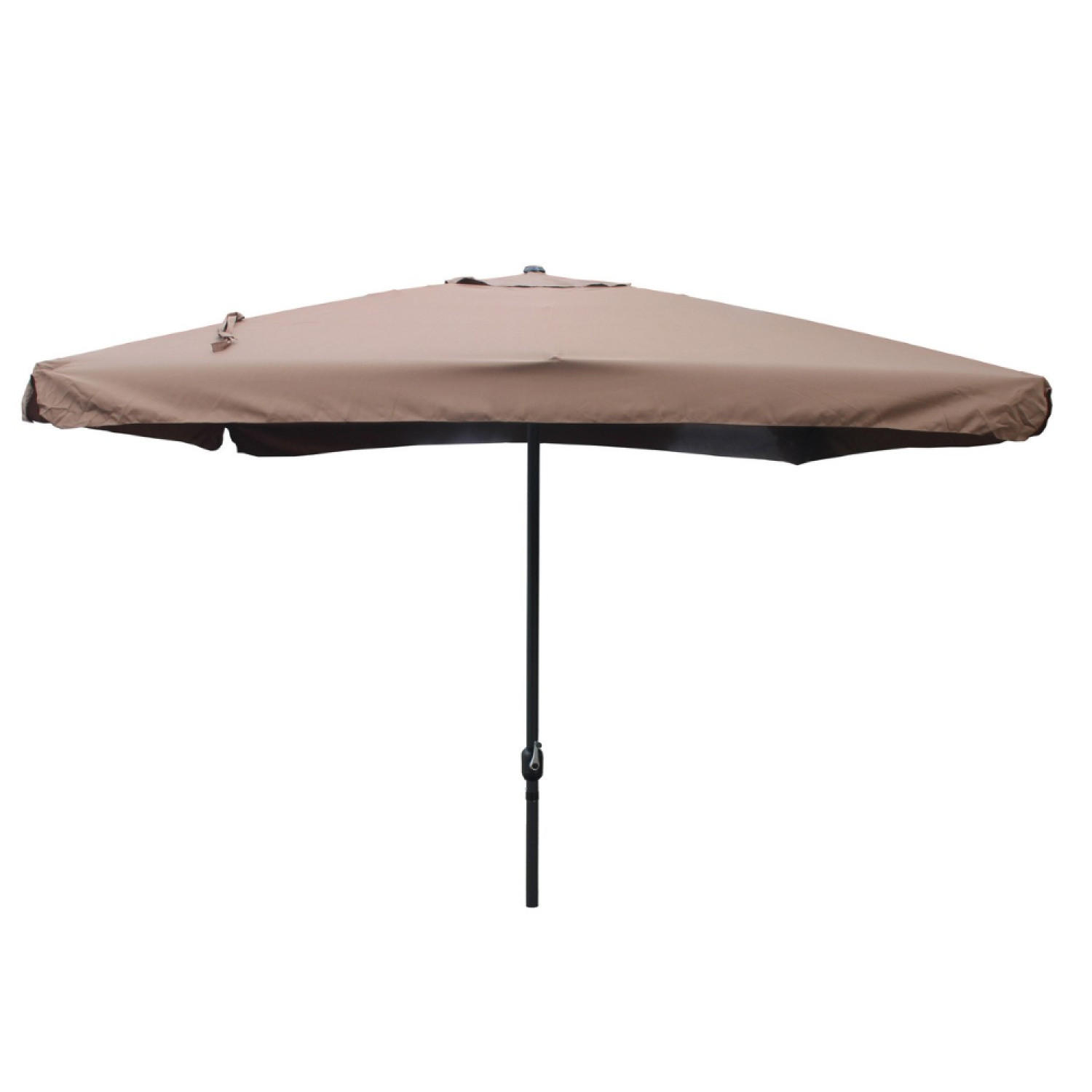 SONNENSCHIRM palerme braun quadratisch 2 95 x 2 95 cm gerade - Braun, Metall (295/295cm) - Concept Usine