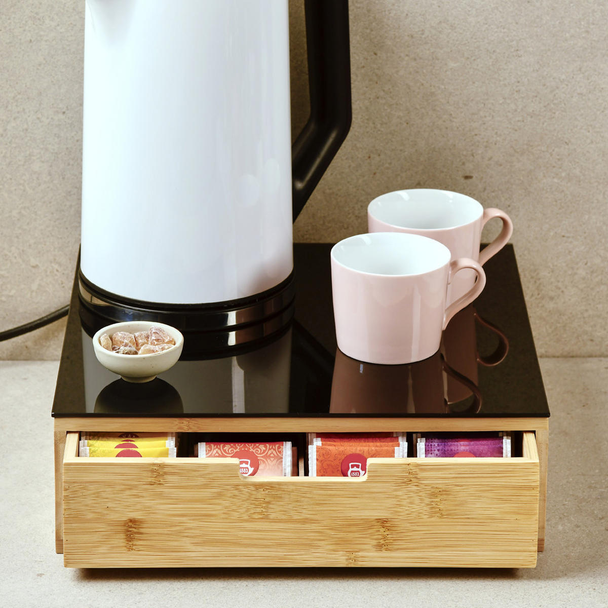 KAPSELSCHUBLADE Kaffee 30/31/10 cm - Schwarz, Naturmaterialen (31/10/30cm) - Kesper