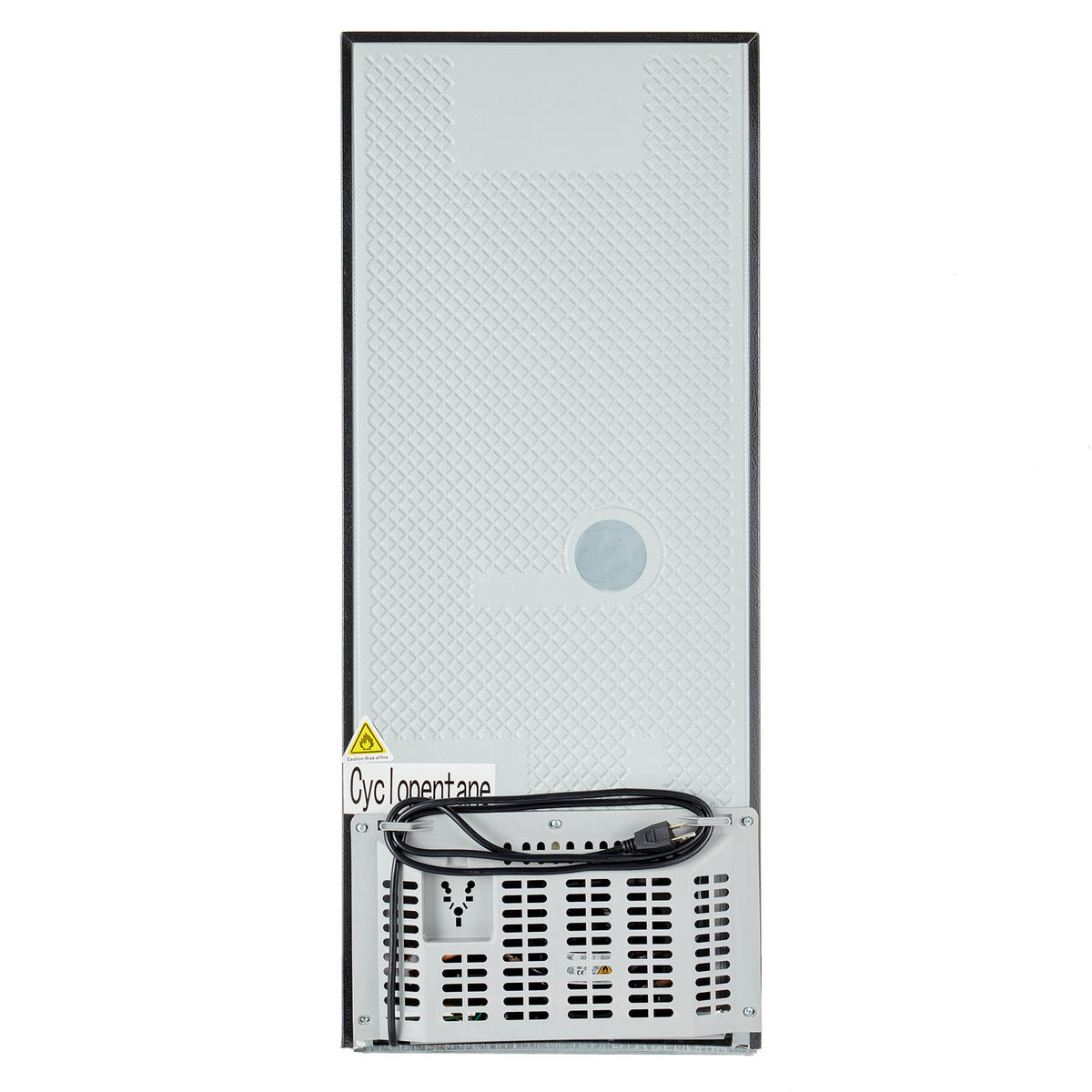 MINIKUHLSCHRANK 44.5/42.5/102 cm Silber 106L mit LED-Beleuchtung - Silberfarben, Metall (44.5/102/42.5cm) - Oxeza