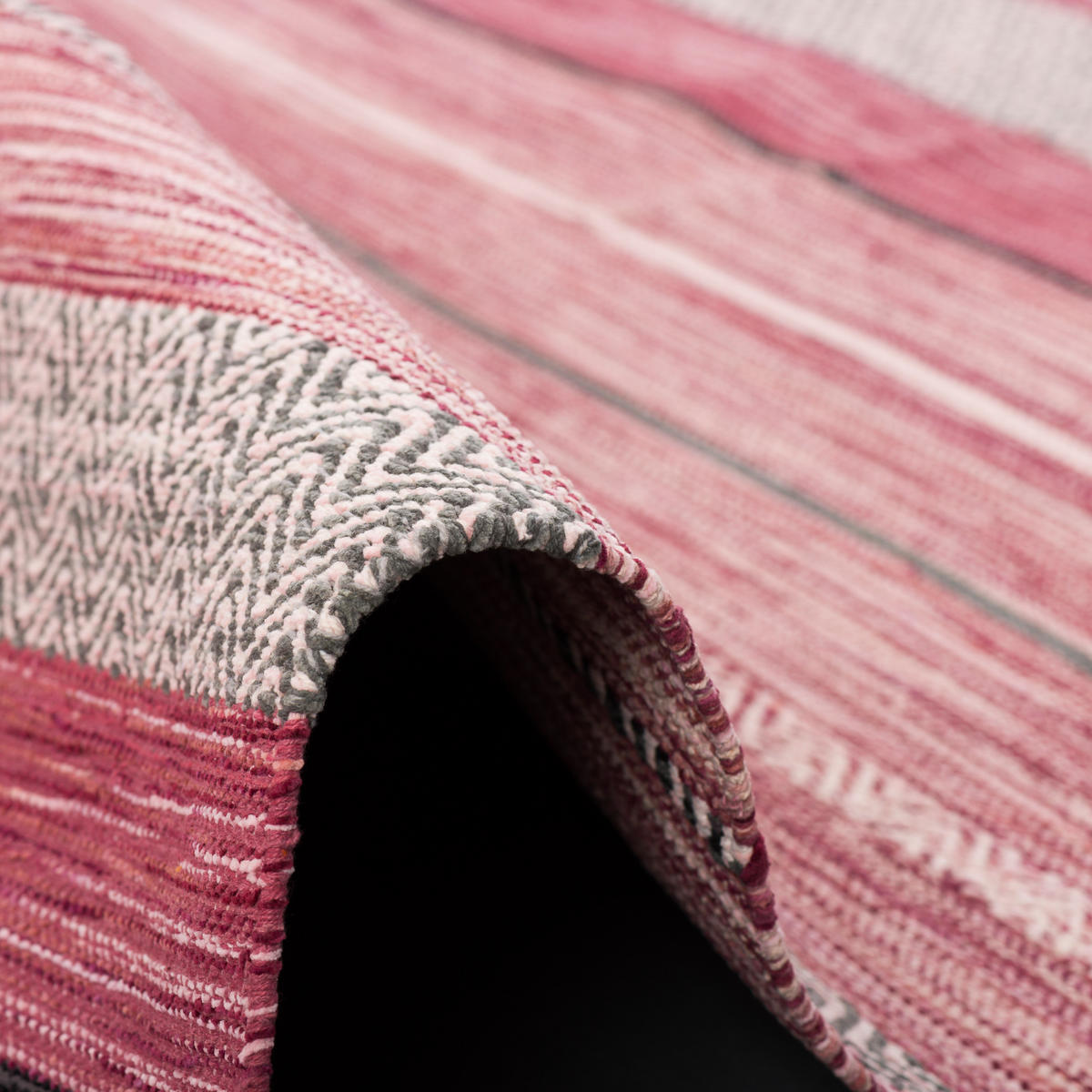 NATUR TEPPICH KELIM KALLEEN - Rosa, Textil (70/140cm) - Pergamon
