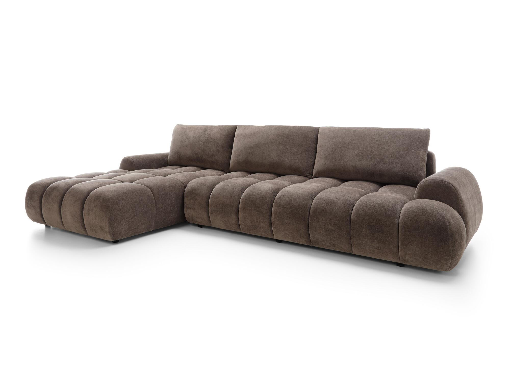 ECKSOFA RIMINI Braun 340x177x86 cm - Braun, Textil (340/177cm) - FURNLUX