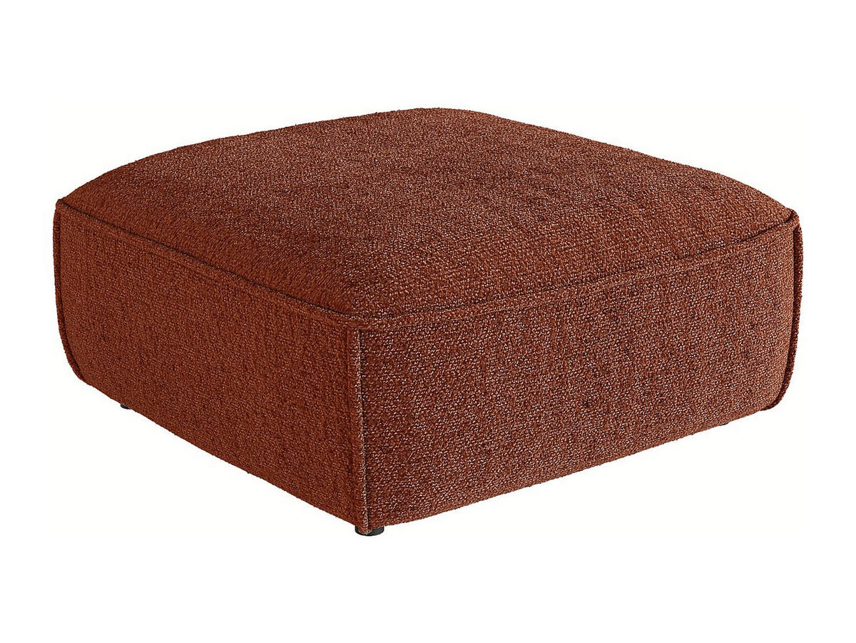 SITZHOCKER - 1 Person - stoff - terracotta Camilio - Terracotta, Kunststoff/Textil (75/44/97cm) - Vente-Unique