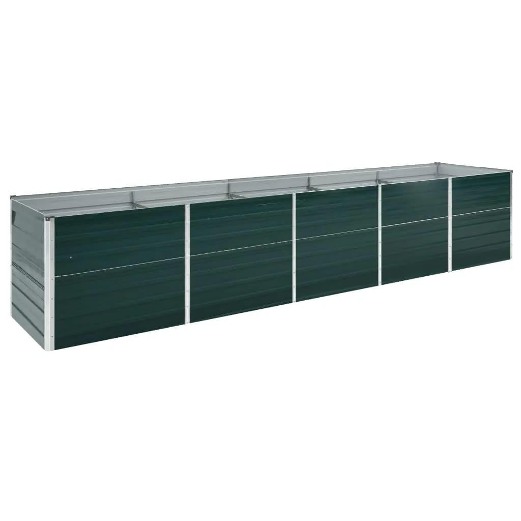 vidaXL Hochbeet Grün 80x45x400 cm