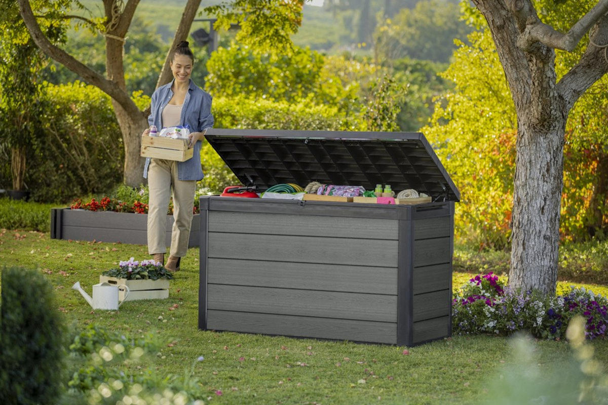 AUFLAGENBOX Cortina - Grau, Kunststoff (72.5/90/151.7cm) - Keter