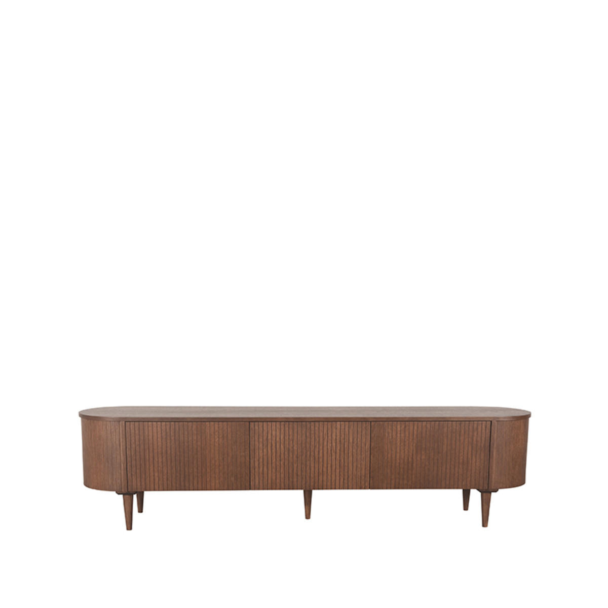 TV-MÖBEL Oliva Braun 47/220/55 cm - Braun, Holz (220/55/47cm) - LABEL51