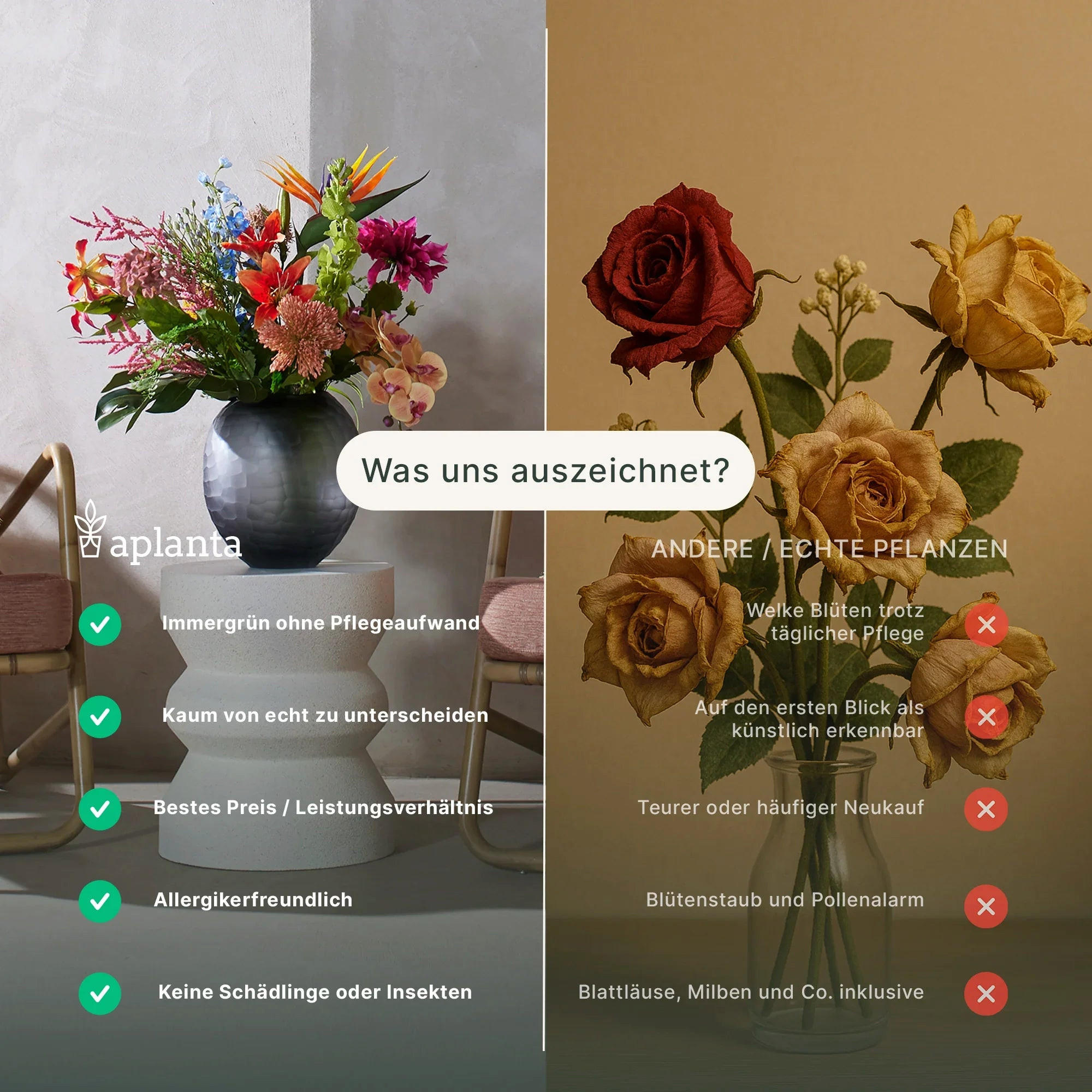 Thumbnail - Emerald Künstliche, Grün, Kunststoff, 145 cm, Dekoration, Kunstblumen