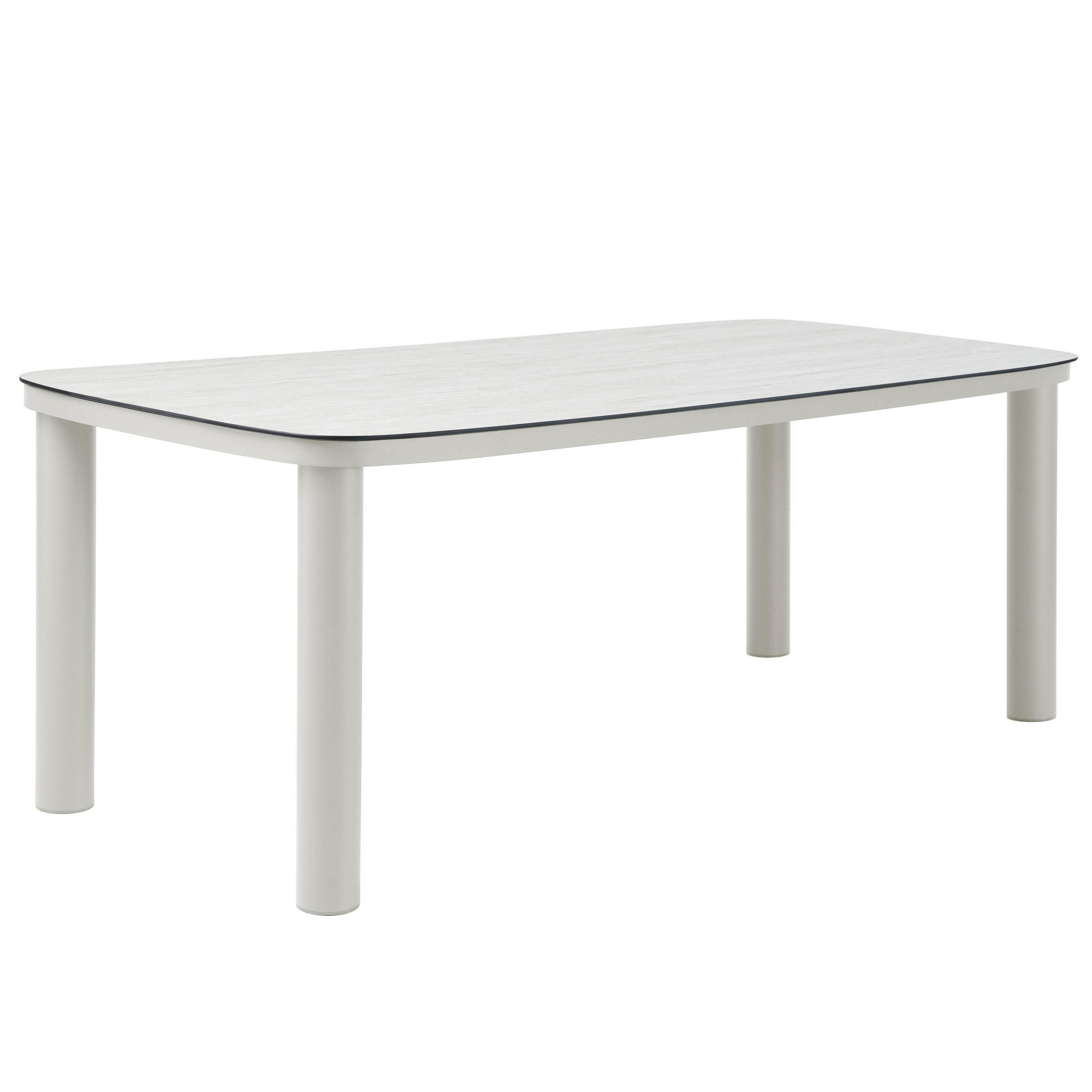 GARTENTISCH, Beige - Beige, Metall (213/90/75cm) - Oviala